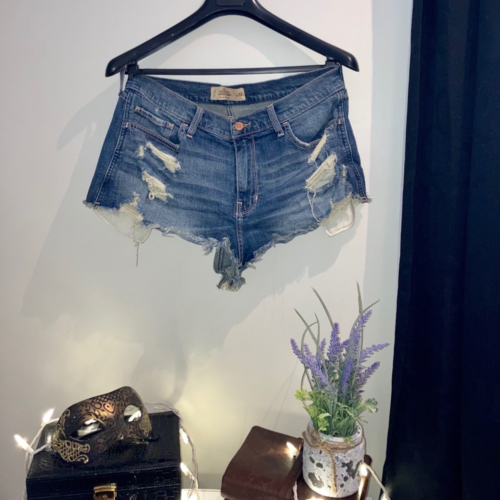 Hollister High-Rise Jean Shorts